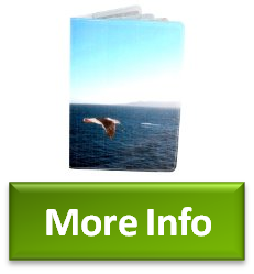 Immediate Sea Gull Journal Diary, Notebook w/ Moleskine Cahier Pocket Cover
